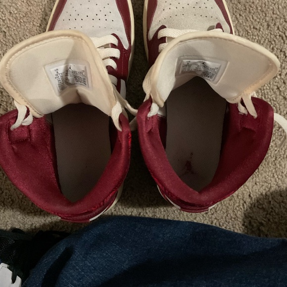 Nike Shoes-Nike Air Jordan1 Retro Mid SeTiki Leaf Red Shoes Sneakers Dz2820-601 - Picture 6 of 8